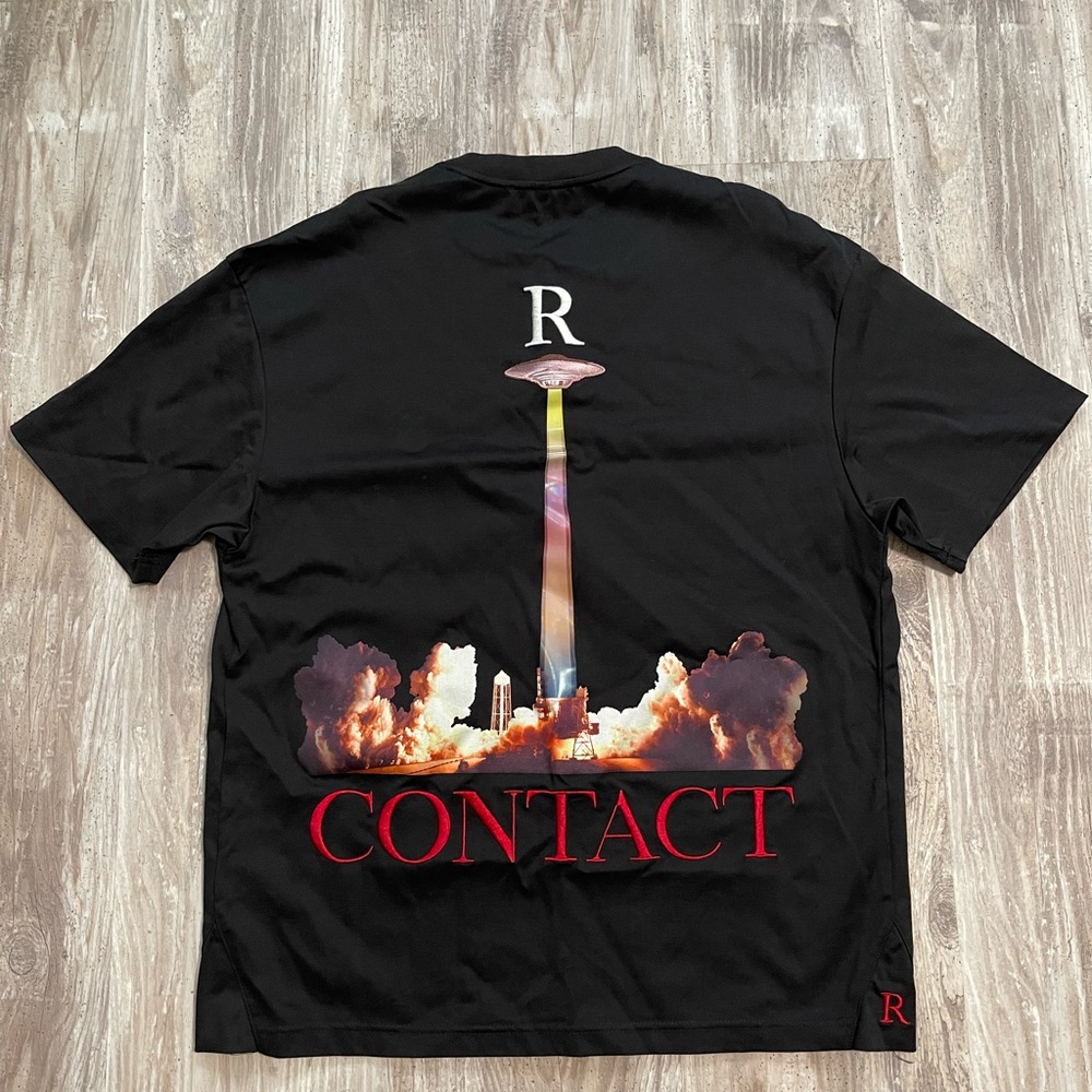 Black Polo Shirt with Graphic Design